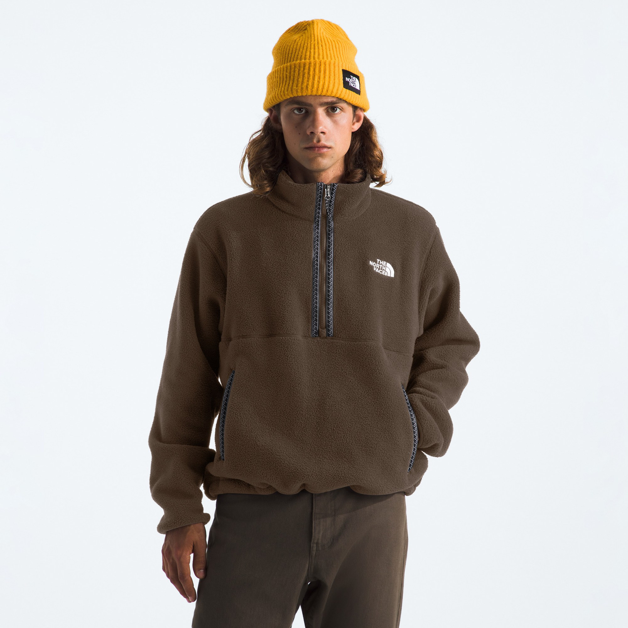 The North Face Men's Fleeski Quarter-Zip Pullover Brown XXL | REI