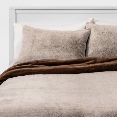 Threshold™ Faux Fur Comforter & Sham Set | Target