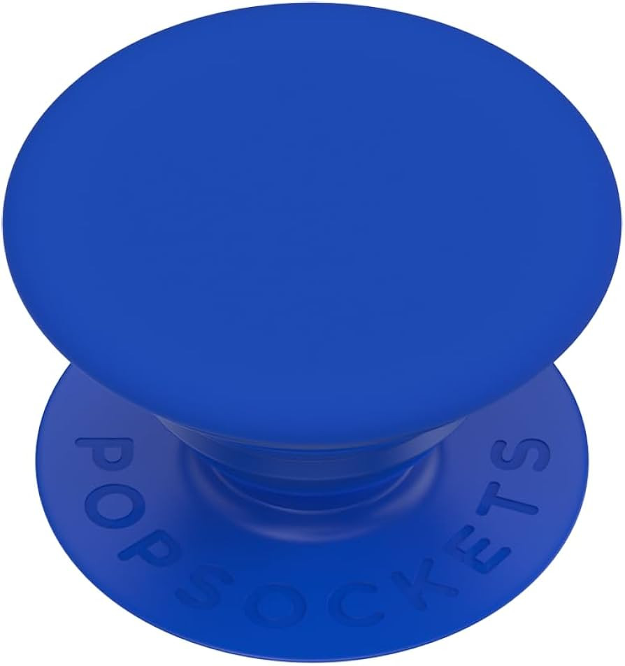 PopSockets Phone Grip with Expanding Kickstand, Adhesive Grip, Blue - Matte Cobalt | Amazon (US)