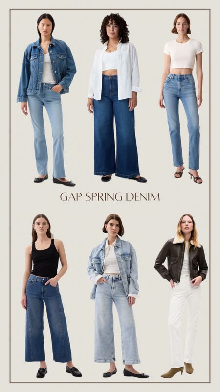 Gap spring denim! 
Light wash jeans, medium wash jeans, wide leg jeans, white jeans, straight leg jeans. 
@gap #ad #gapcanada #howyouweargap

#LTKfindsunder100 #LTKSeasonal #LTKstyletip