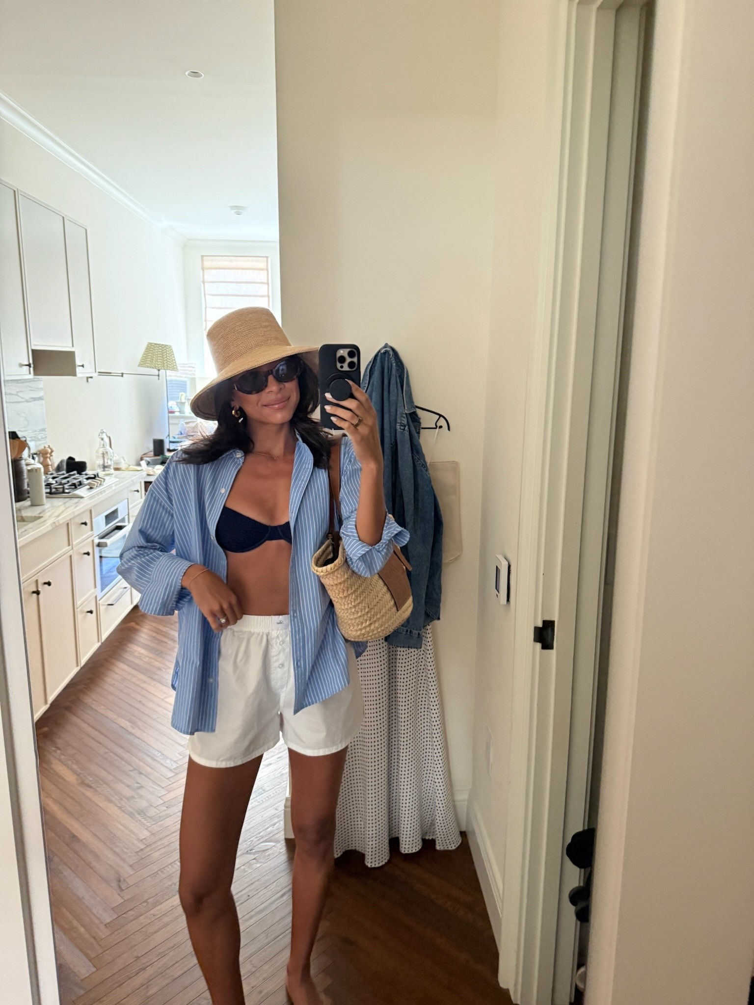 Vacation outfit on SALE!! 15% OFF almost everything at Abercrombie and I've linked similar boxer shorts that are on sale for under $30! Wearing size XS swim top, S swim bottoms, S shirt and XS shirts 


summer outfit, weekend outfit, casual outfit, vacation outfit, beach outfit, pool outfit, boat day outfit, button-up shirt, loungewear

#LTKSaleAlert #LTKSeasonal