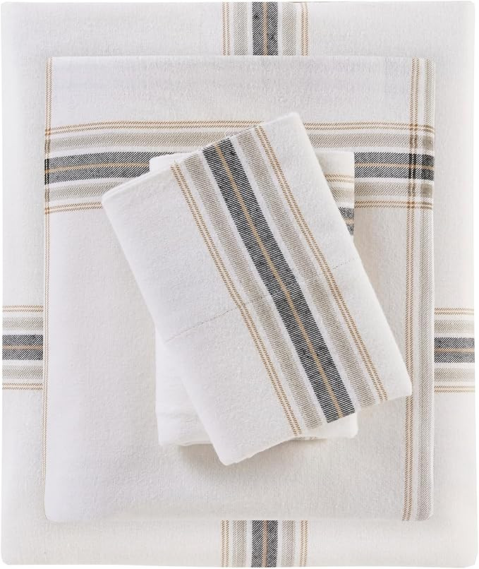 Woolrich Cotton Sheet Set Cottage Charms Print, 100% Cotton Flannel Sheets Warm & Fuzzy Bedding S... | Amazon (US)