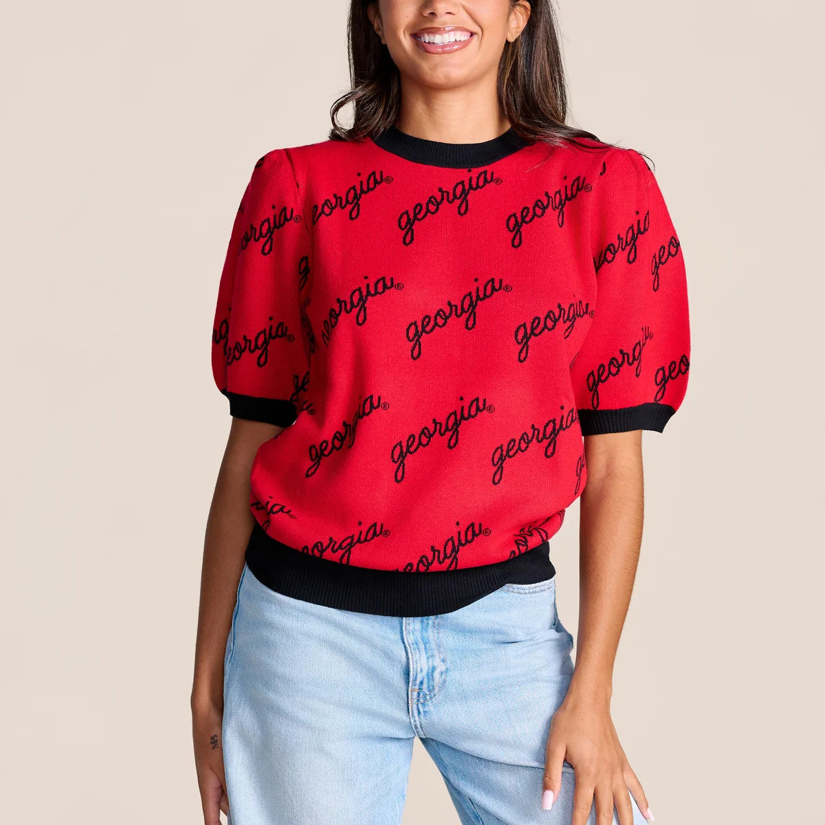 The Merit Puff Sleeve Sweater | Georgia | Stewart Simmons