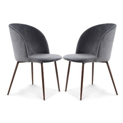 Set of 2 London Velvet Dining Chair - Poly & Bark | Target