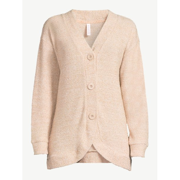 Joyspun Women’s Chenille Sleep Cardigan, Sizes up to 3X - Walmart.com | Walmart (US)