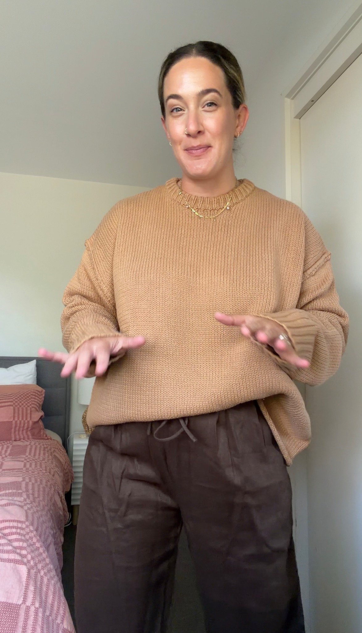 My Dissh sale try on- loving these two pieces, I just know they’ll be on high rotation considering I have two similar items that I wear on repeat 👏🏼

Knit- size L
Pants- size 14

#dissh #haul #tryon #sale #midsize

#LTKsale #LTKaustralia #LTKmidsize
