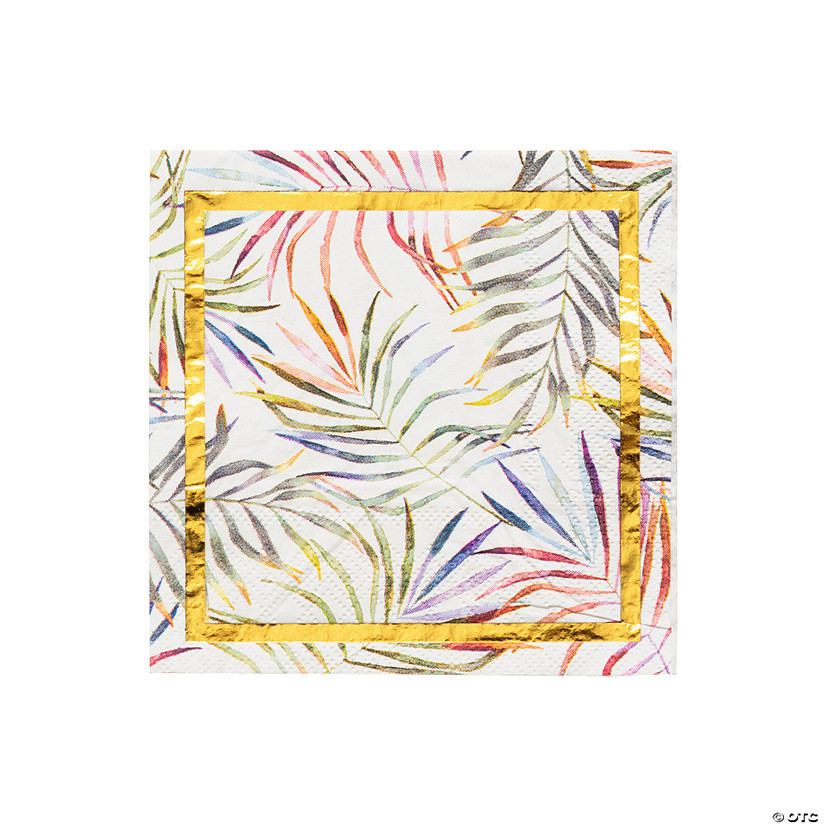 Elevated Luau Paper Beverage Napkins - 16 Pc. | Oriental Trading Company