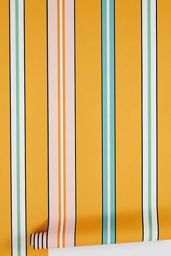 Ottoline Sporty Stripes Wallpaper | Anthropologie (US)