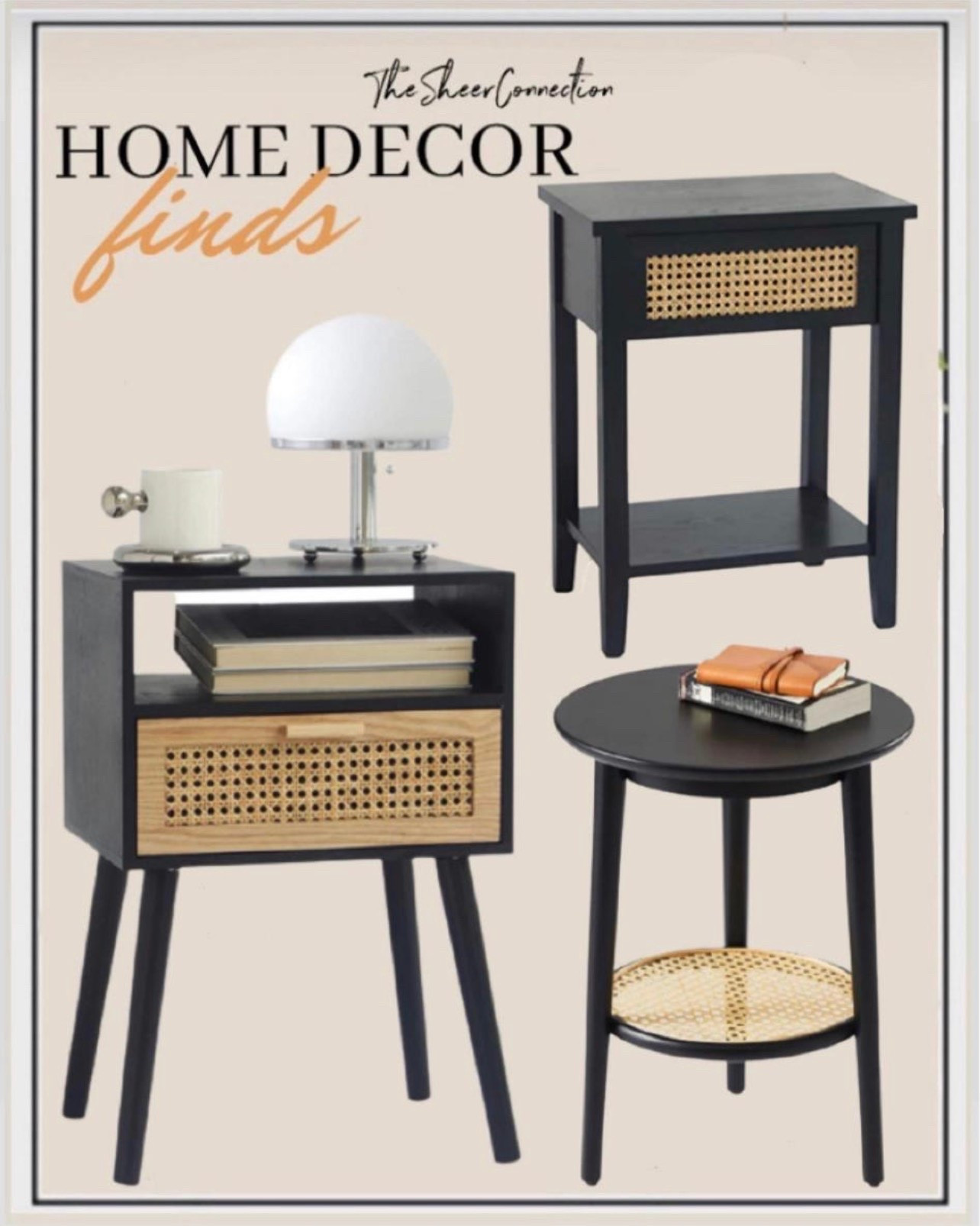Amazon nightstands 
Rattan end table
Side table 

#LTKsalealert #LTKhome #LTKSeasonal