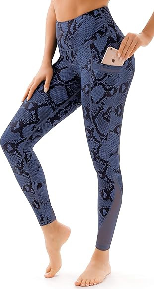 AFITNE Women’s High Waist Yoga Pants with Pockets, Tummy Control Workout Running 4 Way Stretch ... | Amazon (US)