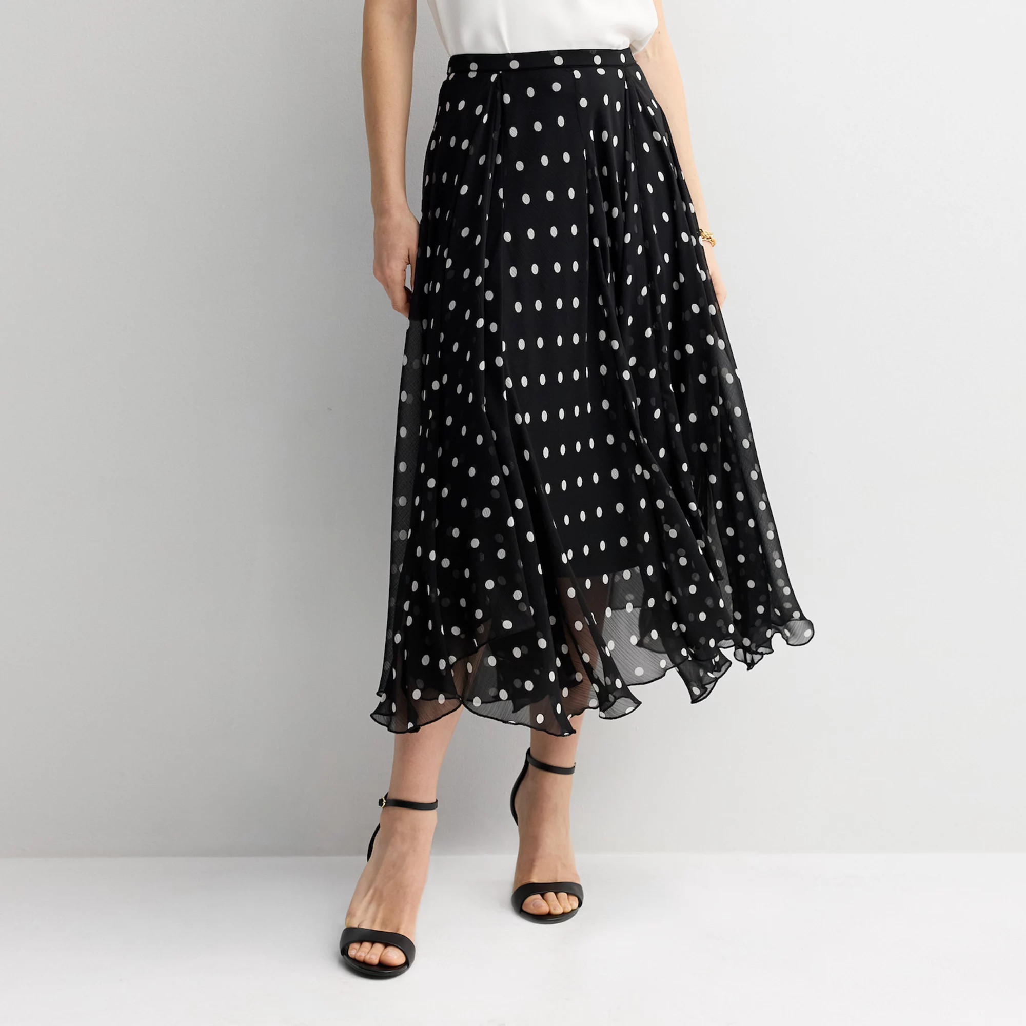 Women's Nine West Woven A-Line Handkerchief Godet Skirt | Kohl's