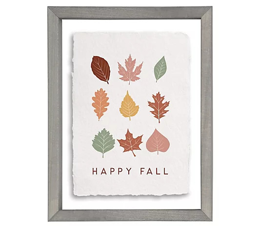 Sincere Surroundings 14" Fall Leaves Colorful Floating Frame - QVC.com | QVC