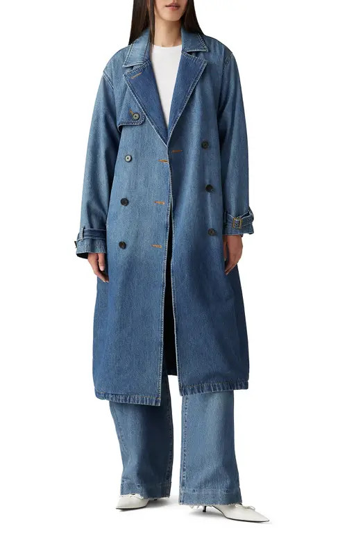 levi's Spade Denim Trench Coat in Lets Get Lost Again at Nordstrom, Size X-Large | Nordstrom