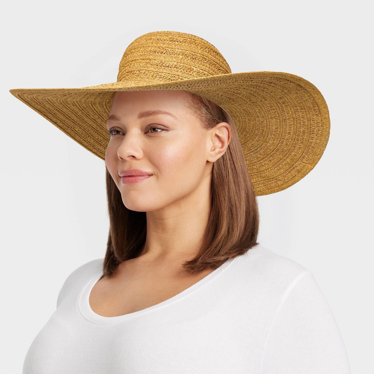 Braided Straw Floppy Hat - A New Day™ | Target