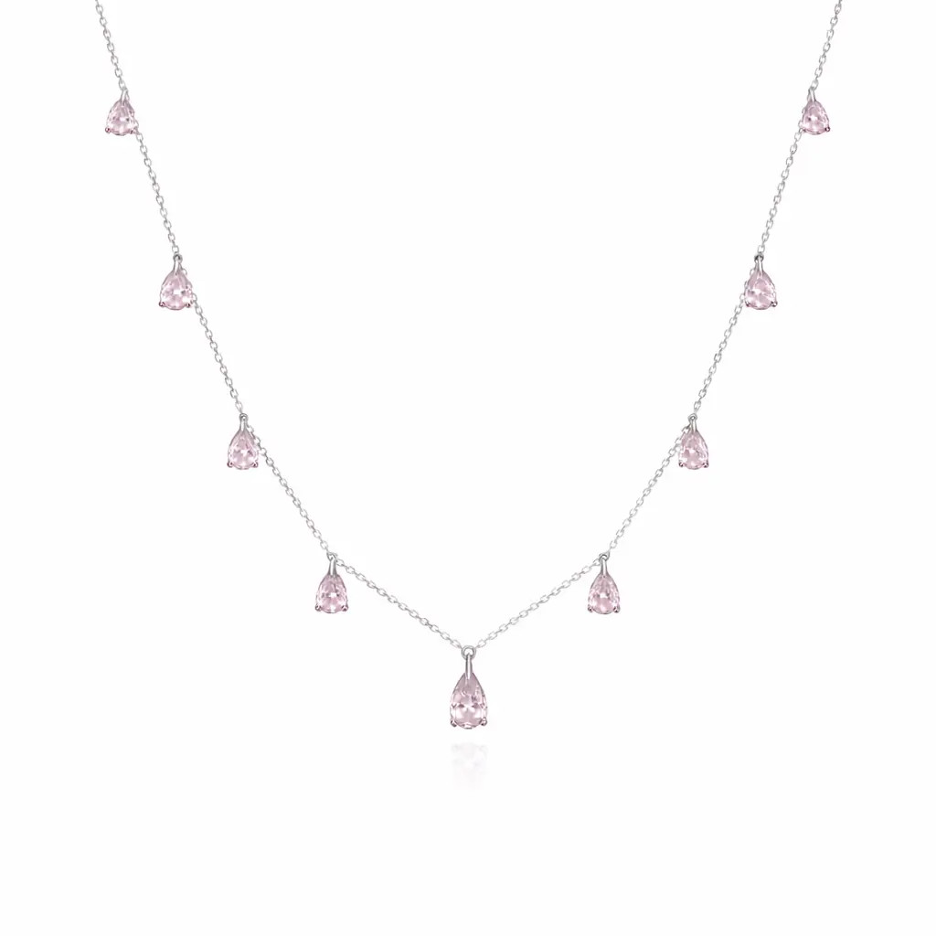 Champagne Drop Necklace in Argyle Pink - Anna Zuckerman | Anna Zuckerman