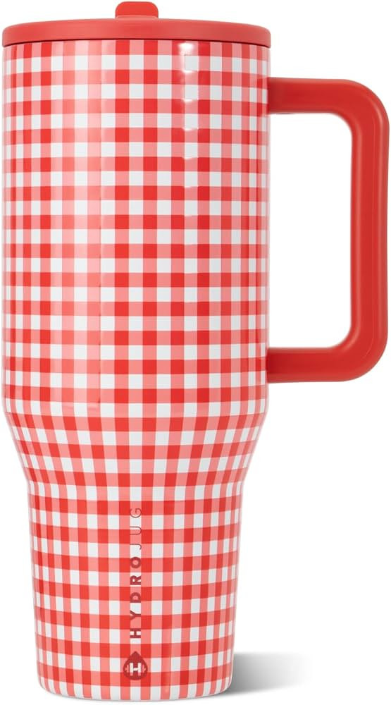 HydroJug Traveler 40oz, Insulated Tumbler with Handle & Straw, Summer Picnic | Amazon (US)