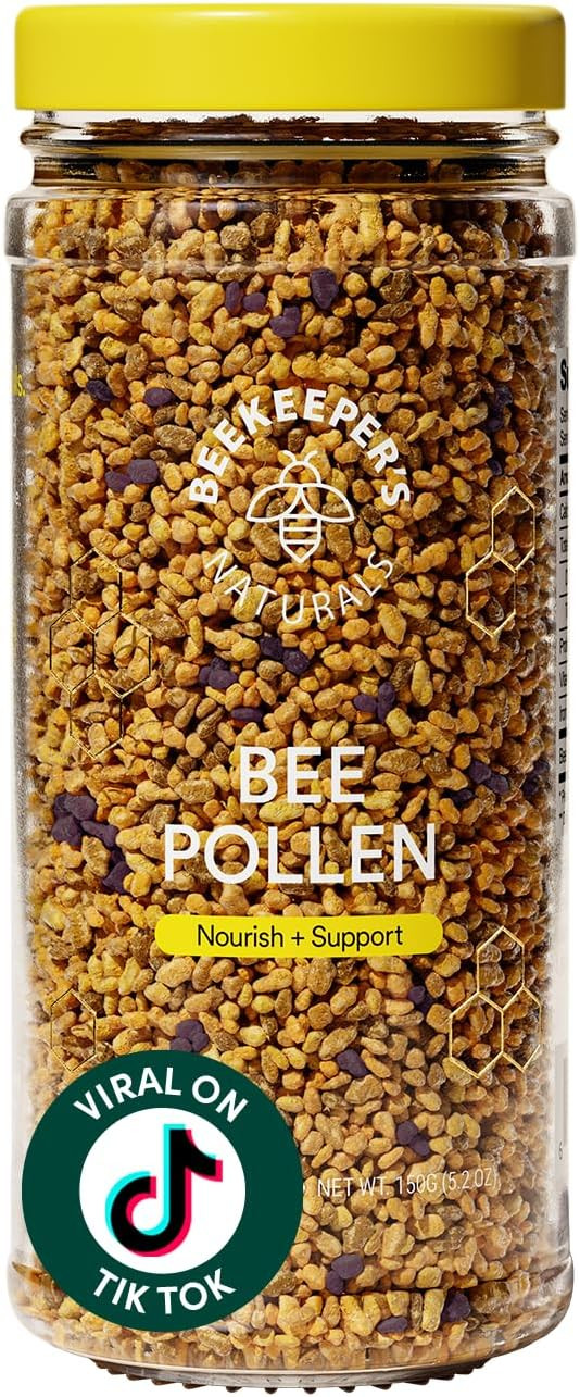 Beekeeper's Naturals - 100% Raw Bee Pollen Granules, Natural Preserved Enzymes, Source of Vitamin... | Amazon (US)