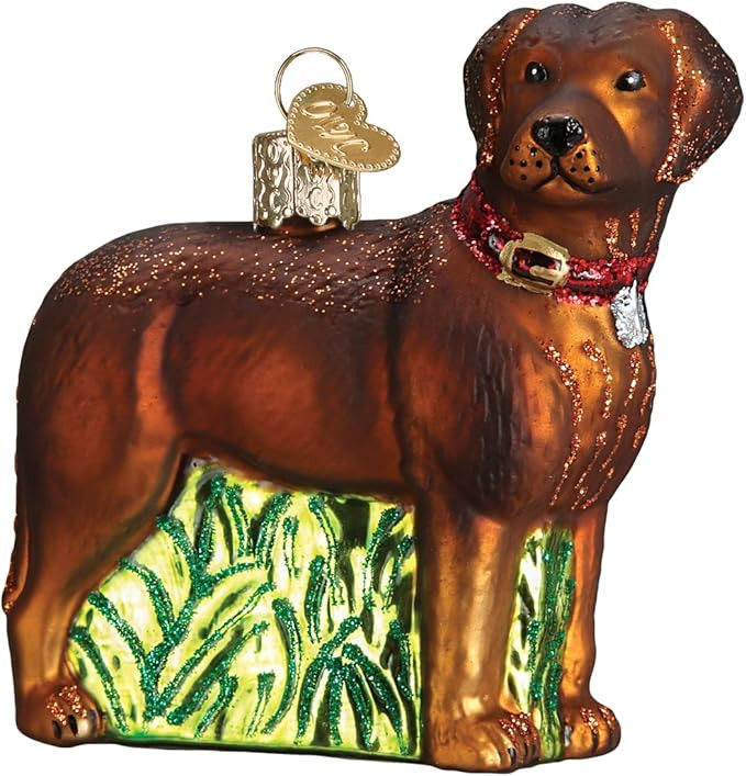 Old World Christmas Glass Blown Ornament with S-Hook and Gift Box, More Dogs Collection (Standing... | Amazon (US)