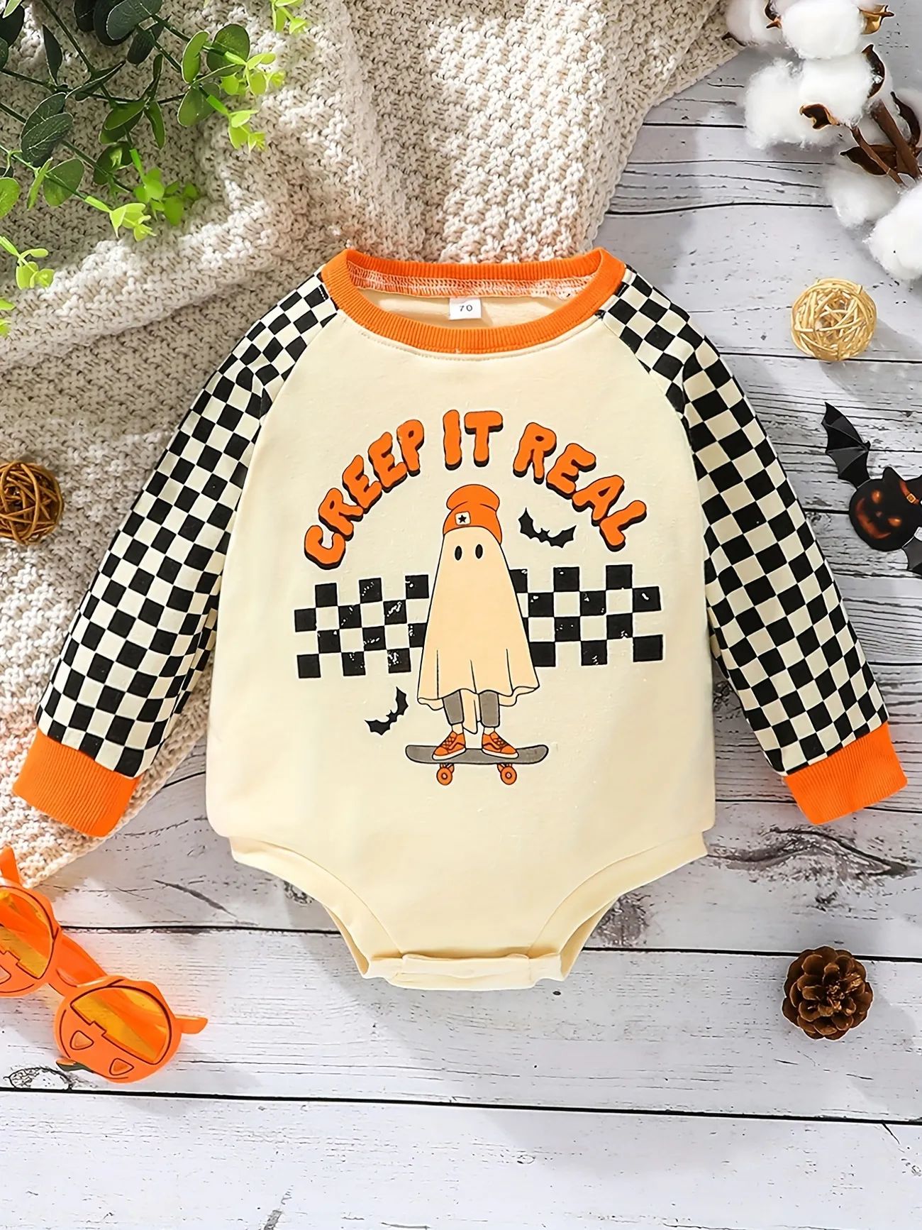 Creep It Real this Halloween with this Adorable Baby Bodysuit! | Temu Affiliate Program