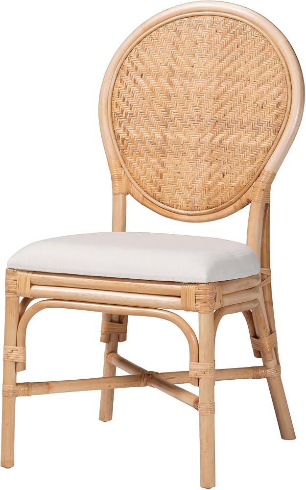 Bali & pari Elmer Natural Rattan Dining Chair, Natural | Amazon (US)