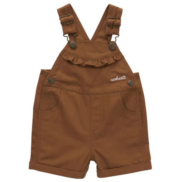 Baby Girls' Carhartt Canvas Ruffle Shortalls | Scheels