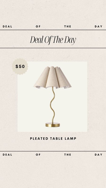 Deal of the Day - Pleated Table Lamp! 

unique lighting, lamp, pleated lamp, pleated lampshade, swivel lamp, deal of the day, budget friendly, affordable home finds, amazon finds, amazon home 

#LTKHome #LTKFindsUnder100 #LTKFindsUnder50