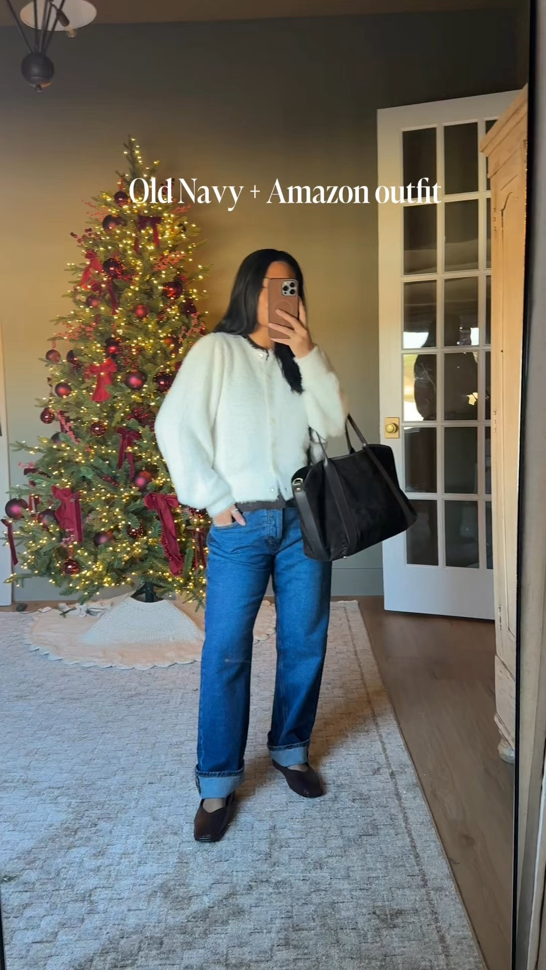 Old Navy and Amazon outfit of the day! 

I would size down in the jeans, they are a little slouchy and baggy (that’s the point though) but I do realize they stretch out as you wear them! I got a 6 Short but wish I got a 4 short!! 

Cardigan: M

Amazon fashion, budget friendly fashion finds, old navy fashion, women’s fashion, fall outfit, winter outfit 

#LTKStyleTip #LTKFindsUnder50 #LTKPetite