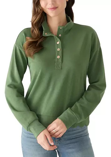 Women's Scallop Hem Sweatshirt | Belk