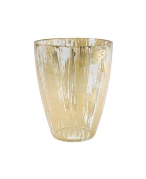Vietri Rufolo Glass Gold Brushstroke Vase | Macys (US)