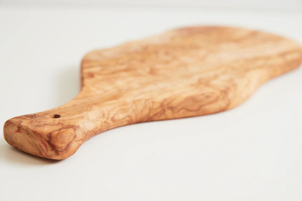 Italian Olivewood Charcuterie Board - with Paddle Handle | Verve Culture
