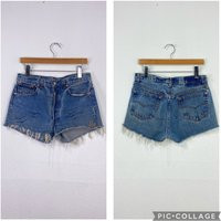 90S Vintage Levis 501 Shorts Jeans Cut Off Denim Short Pants Button Fly Red Tab Made in USA Size 32 865515 | Etsy (US)