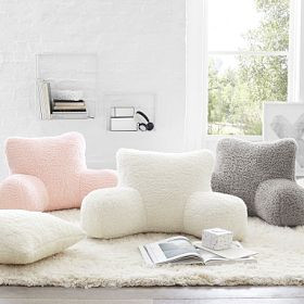 Cozy Sherpa Backrest Pillow Cover | Pottery Barn Teen