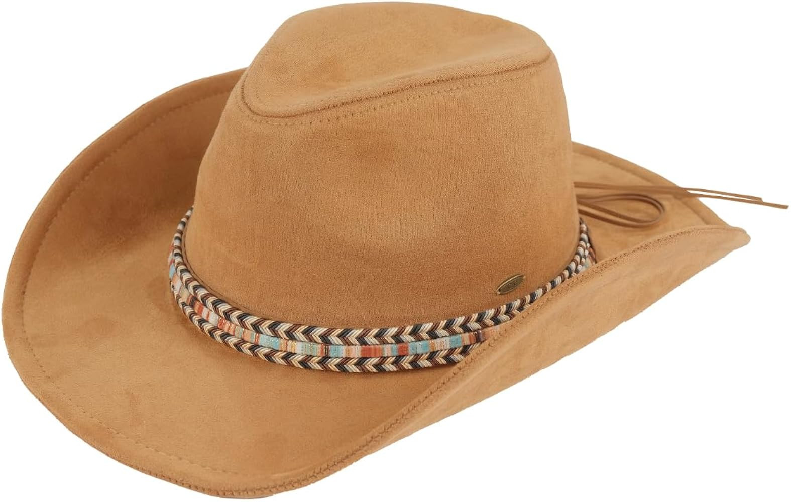Funky Junque Cowboy Hats for Women Suede Cowgirl Rodeo Wide Brim Fedora Retro Classic Western Dec... | Amazon (US)