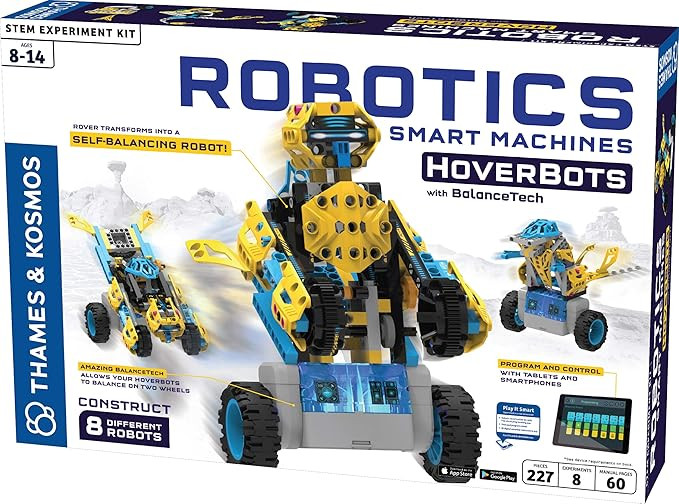 Thames & Kosmos Robotics: Smart Machines – HoverBots w/ BalanceTech STEM Experiment Kit | Build... | Amazon (US)