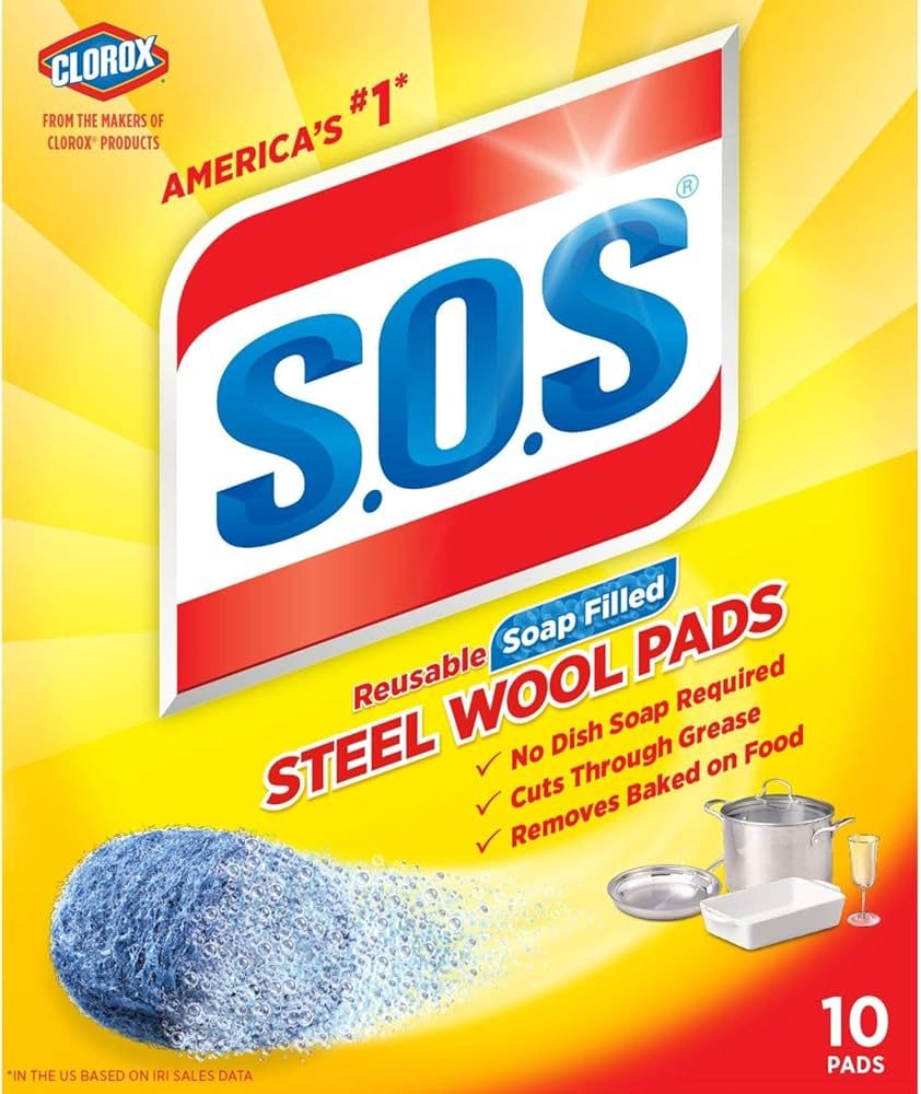 S.O.S Steel Wool Soap Pads, 10 Count | Amazon (US)