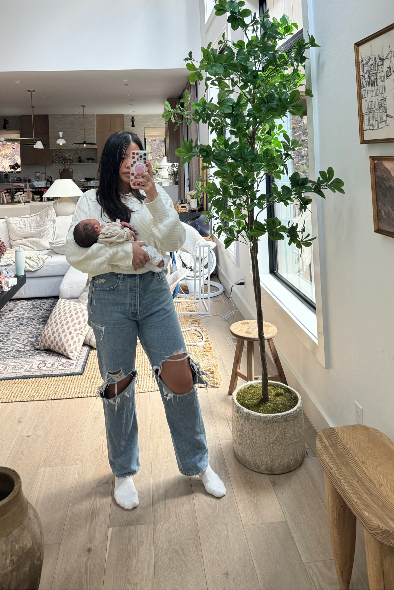 I’ve had these jeans for years and def favorite pair of jeans in my closet. True to size. No stretch

Wearing medium in cropped sweaterr


#LTKMostLoved #LTKfindsunder100 #LTKsalealert