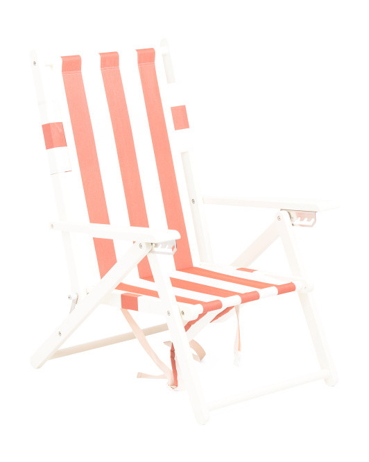 20x37 Tommy Crew 5 Position Hardwood Backpack Beach Chair | TJ Maxx