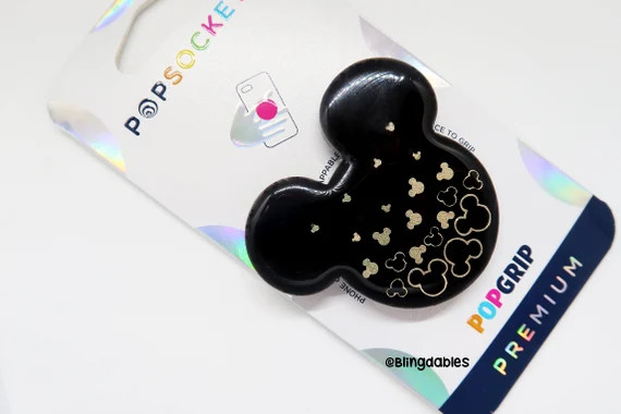 Minnie Inspired Glitter Gold Resin Popsockets® | Etsy (US)