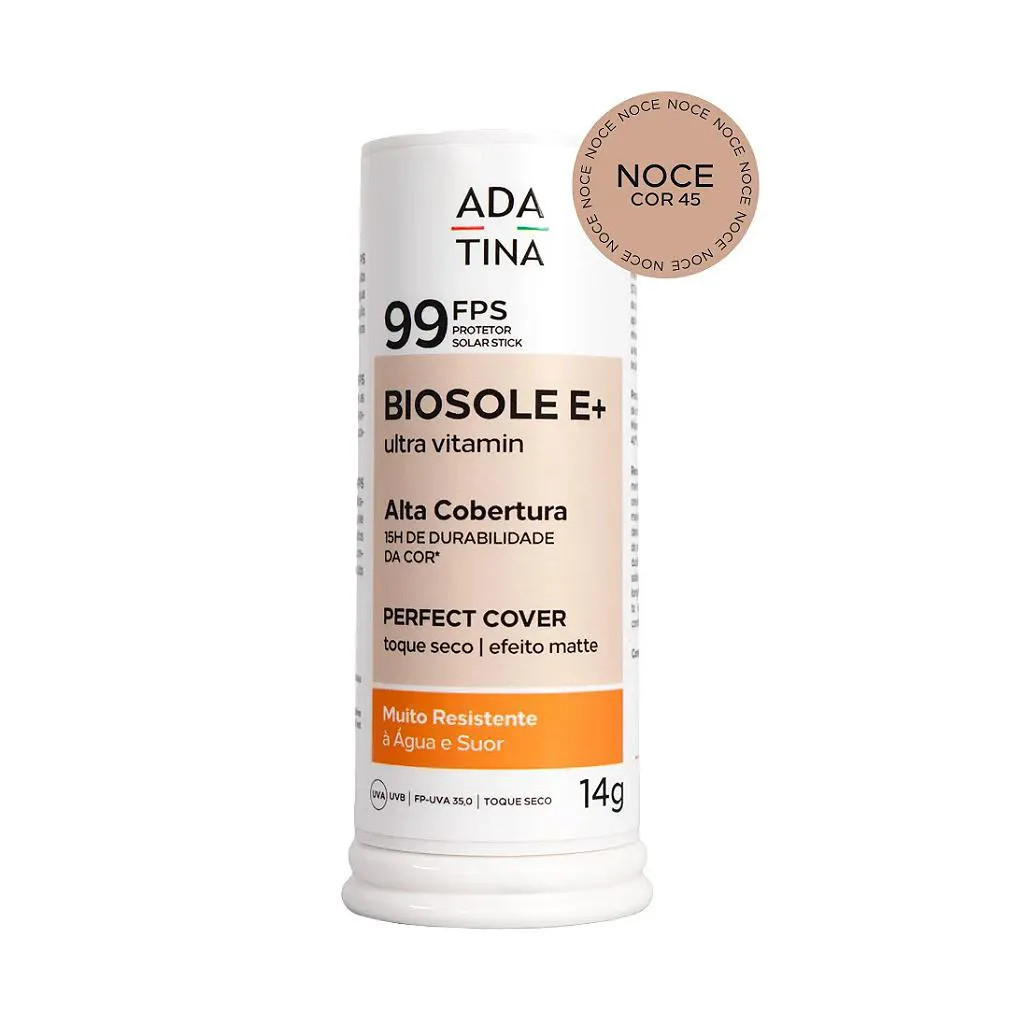 Ada Tina Biosole E+ Ultra Vitamin Fps 99 Noce - Protetor Solar Stick Com Cor 14G | DrogaRaia (BR)