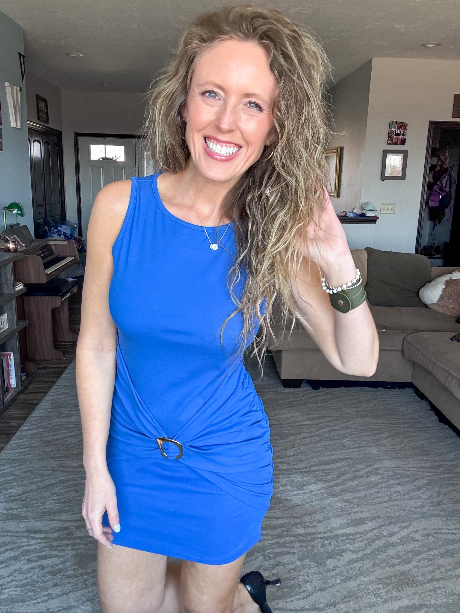 This royal blue bodycon dress is super cute and I love the ruched details! Wearing a small.

As an Amazon Influencer I earn commission on qualifying purchases.

Royal blue dress, date night outfit inspo, spring style, blue dress, short dress, mom style 

#LTKootd #LTKOver40 #LTKMidsize