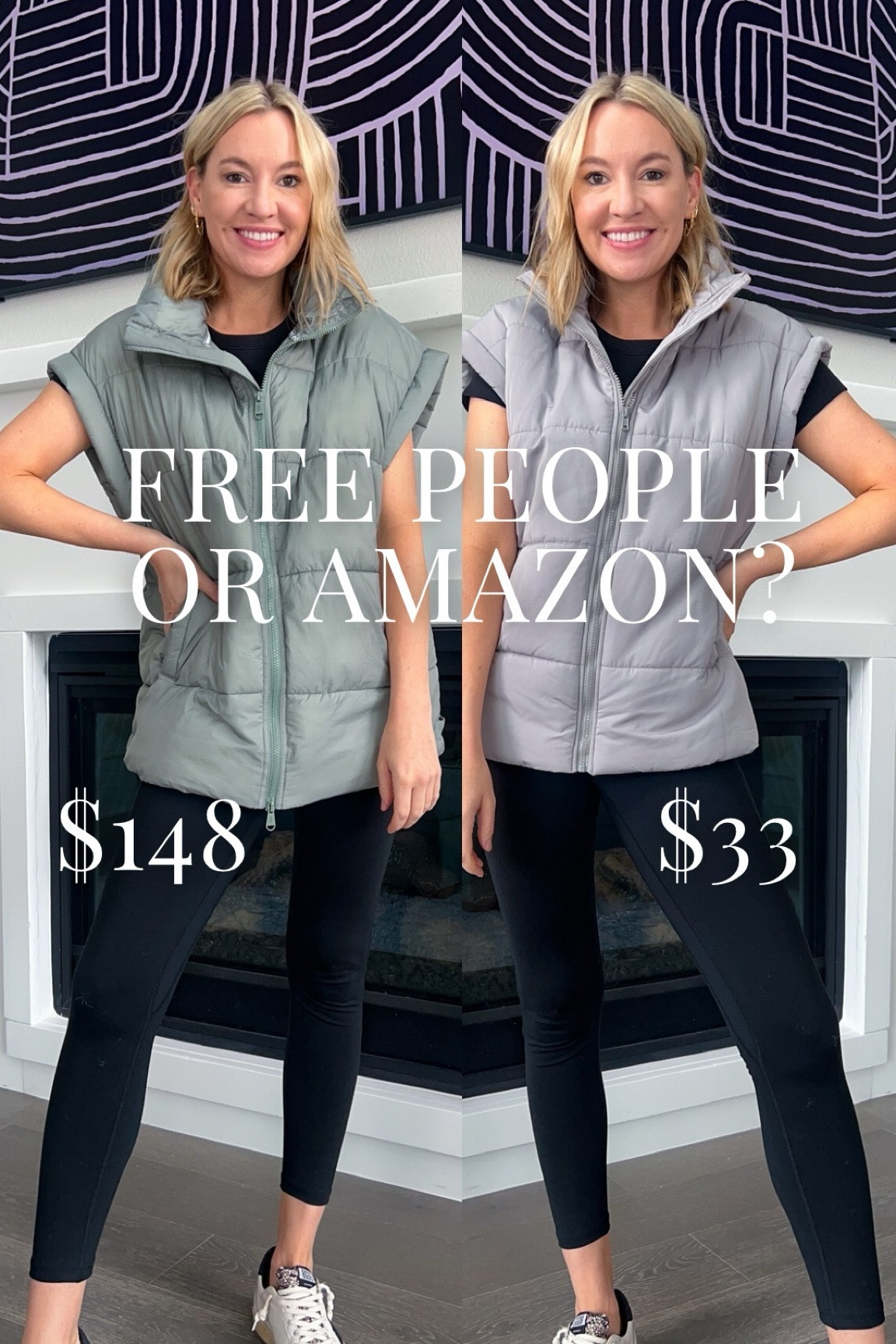 Free People lookalike vest! Comes in tons of colors & I sized up to a M! 
#founditonamazon 

#LTKSeasonal #LTKStyleTip #LTKFindsUnder50