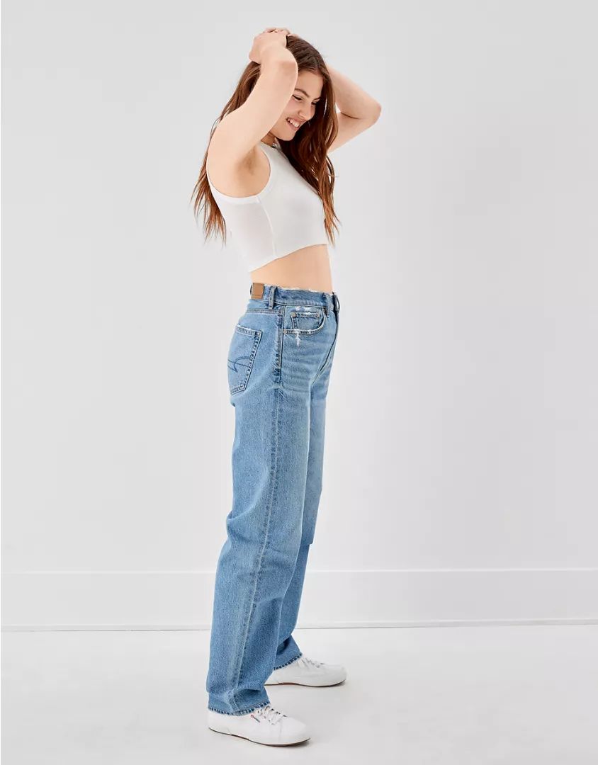 AE Highest Waist Baggy Straight Jean | American Eagle Outfitters (US & CA)