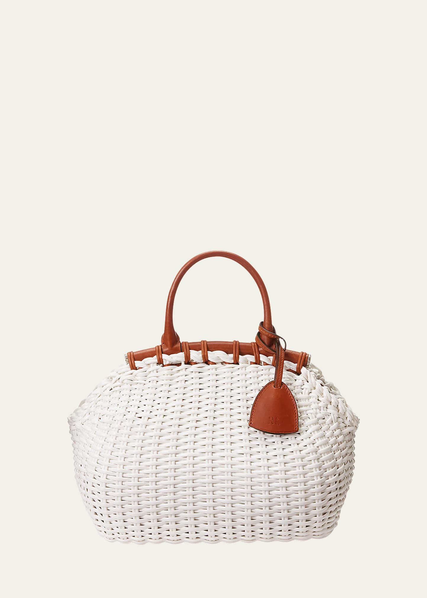 Ralph Lauren Collection Mini Wicker Basket Top-Handle Bag | Bergdorf Goodman