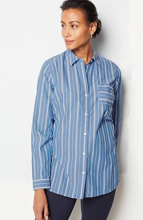 One-Pocket Button-Front Shirt | J. Jill