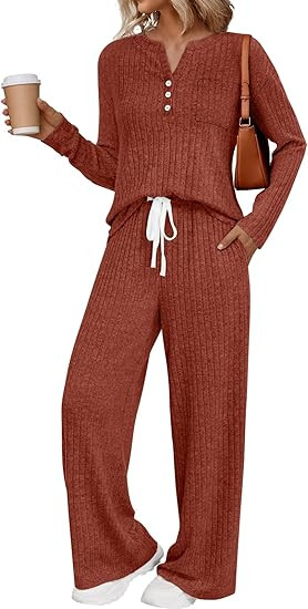 LILLUSORY Womens 2 Piece Lounge Sets Matching Airport Travel Outfits 2025 Winter Clothing Fall Pa... | Amazon (US)