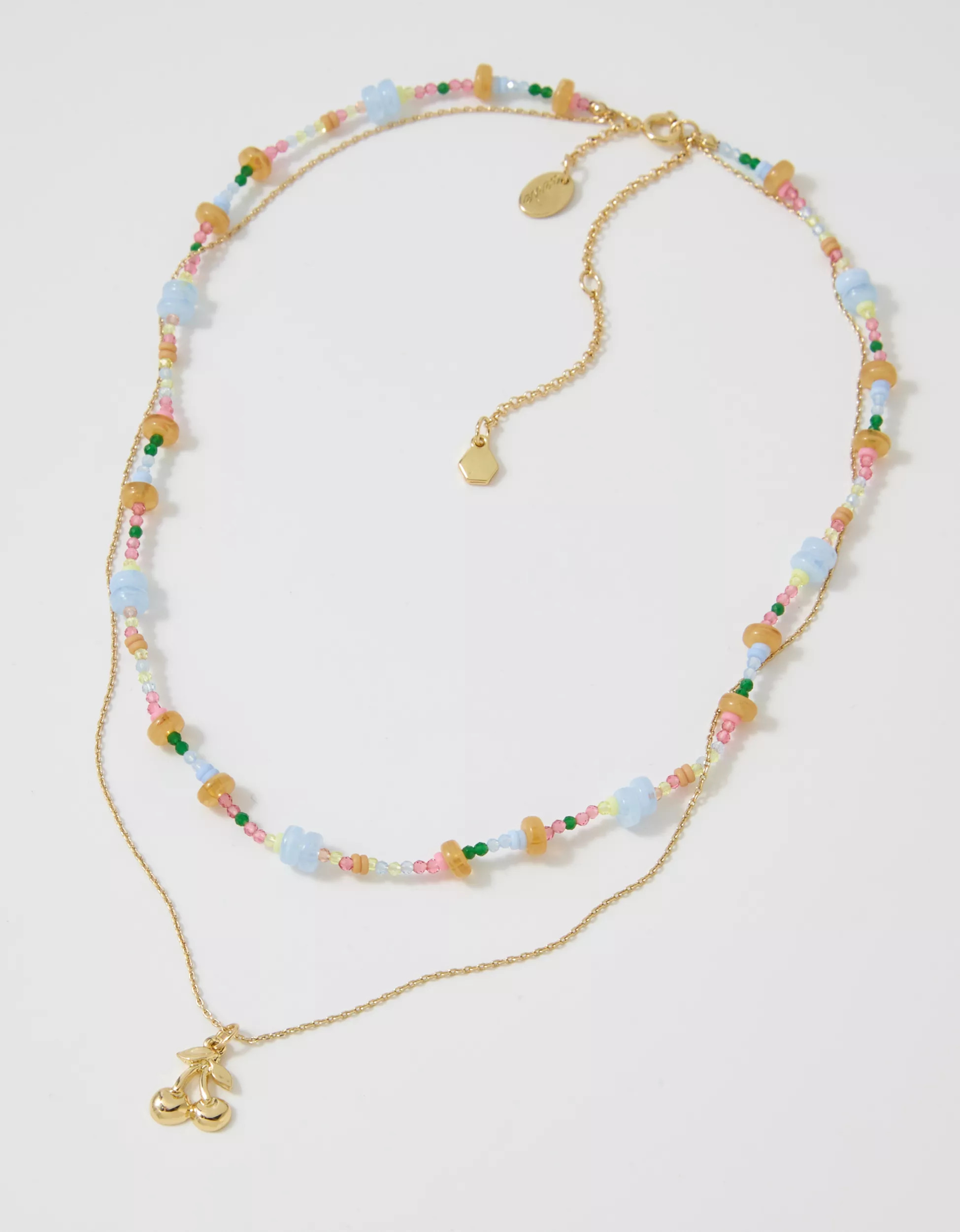Aerie Multi Bead And Charm Necklace 2-Pack | Aerie