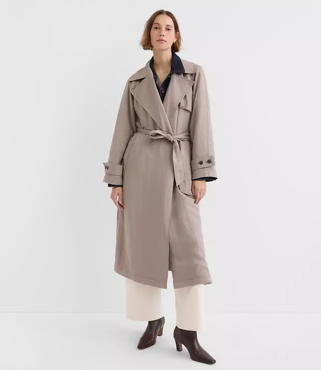Tall Boucle Twill Cocoon Coat | LOFT