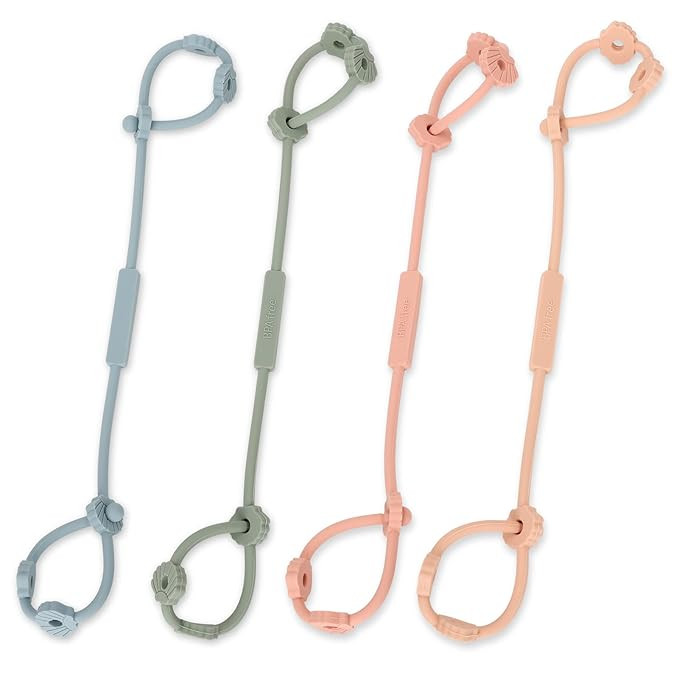 Amazon.com : Toy Safety Straps, Socub Silicone Adjustable Baby Pacifier Teether Straps, 4pcs Todd... | Amazon (US)