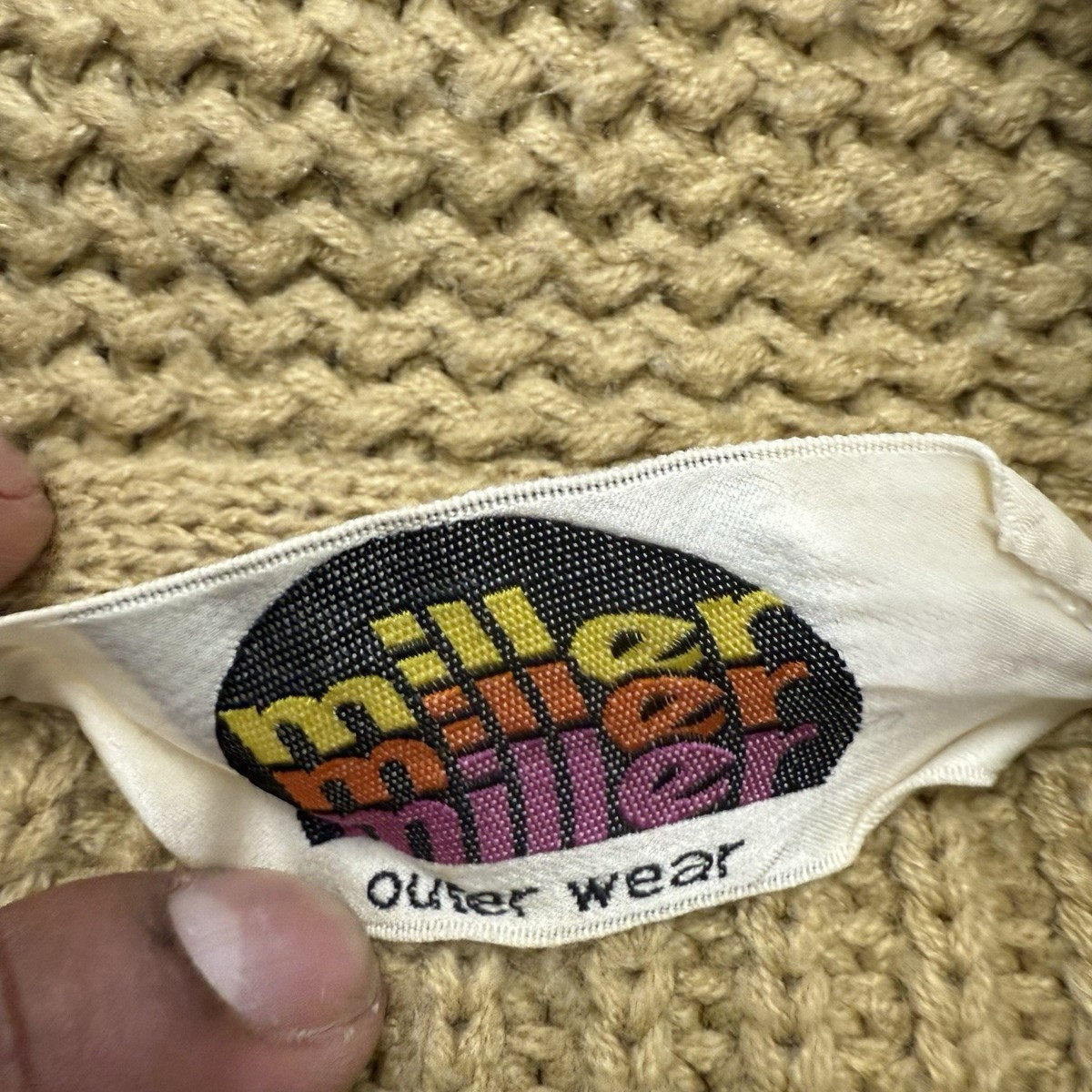 Vintage Miller Outwear Equestrian Horse Cardigan Shawl Cowichan Sweater | eBay US