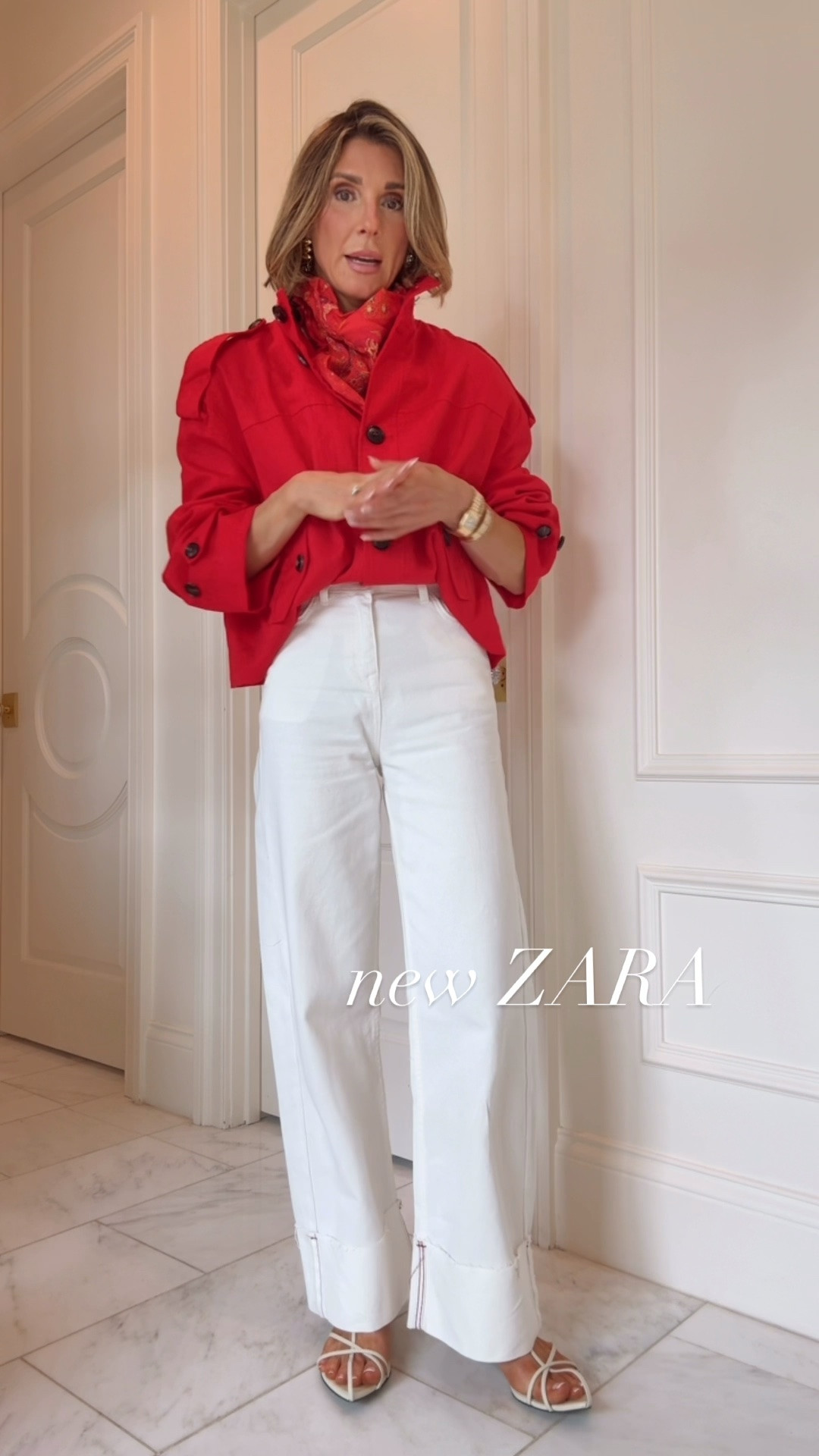 New arrivals at Zara for summer. I'm wearing size 2/25 in shorts and jeans and size small in jackets and tops.